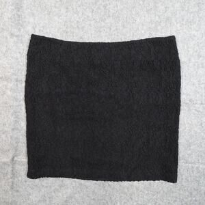 J. Jill Skirt Womens 14 Mini Textured Black Short Casual